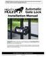Automatic Gate Lock Installation Manual