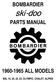 BOMBARDIER. ski-doo PARTS MANUAL ALL MODELS BSL 16, 20, 22, 23, OLYMPIC, CHALET, ALPINE