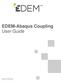 EDEM-Abaqus Coupling User Guide