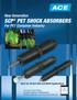 PET Shock Absorbers. Ideal for Stretch Rod and Mold Applications. Lifetime Warranty. PET Shock Absorber Benefits. PET Shock Absorber Features