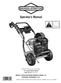 Operator s Manual. Questions? Help is just a moment away! Call: Pressure Washer Helpline M-F 8-5 CT
