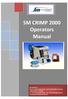 SM CRIMP 2000 Operators Manual