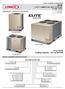 ELITE COMMERCIAL SPLIT SYSTEMS R-410A - 50 HZ. 21 to 70 kw Cooling Capacity to 58.9 kw Models AIR CONDITIONERS ELS EL S 120 S 4 S T 1 M