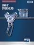 INSTALLATION INSTRUCTIONS UNI 8 OVERHEAD MANUAL THE ULTIMATE IN FALL PROTECTION
