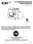 STOP CITY PRESSURE BOOSTER PUMP INSTRUCTION MANUAL