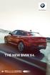 Sheer Driving Pleasure THE NEW BMW X4. BMW EFFICIENTDYNAMICS. LESS EMISSIONS. MORE DRIVING PLEASURE.