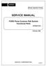 Diesel Injection Pump SERVICE MANUAL. FORD Puma Common Rail System Functional Parts OPERATION. February, E