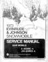 1973 EVINRUDE~ ~~ & JOHNSON SNOWMOBILE PART NO
