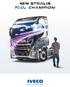 NEW CONTENTS FUEL CONSULTANCY SERVICES MISSION DRIVEN TCO2 CHAMPION NEW STRALIS NEW STRALIS AT A GLANCE HI-SCR: AN IVECO EXCLUSIVE