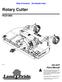 Rotary Cutter RCD P Parts Manual. Copyright 2017 Printed 07/14/17