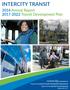 INTERCITY TRANSIT Annual Report Transit Development Plan