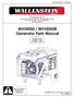 WHS5000 / WHS5000R Generator Parts Manual