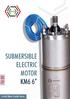 SUBMERSIBLE ELECTRIC ECTRIC MOTOR KM6 6
