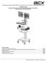 Installation Guide Variable Height Roll Cart for Corometrics/GE 250 Series Fetal Monitor with Dual Displays and Keyboard Mounts