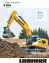 Crawler excavator R 946. Motor: 220 kw / 299 HP Stage IV / Tier 4f Operating Weight: 38,750 47,800 kg Bucket Capacity:
