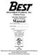Diversified Products, Inc. PowerTrax. Operation, Maintenance and Parts Manual. Manual. Factory Order Number: Serial Number: