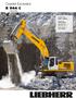 Crawler Excavator R 944 C. Operating Weight: 38,500 40,900 kg Engine Output: 190 kw / 258 HP Stufe IIIA / Tier 3 Bucket Capacity: