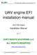 UAV engine EFI installation manual