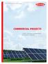 / Perfect Welding / Solar Energy / Perfect Charging COMMERCIAL PROJECTS. / Fronius - Your partner for solar projects with long-term profitability