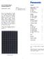 General Installation Manual Photovoltaic Module HIT. Contents. Model No. VBHN330SA16 and 16B VBHN325SA16 and 16B