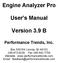 Engine Analyzer Pro. User s Manual. Version 3.9 B