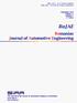 RoJAE. Romanian Journal of Automotive Engineering. ISSN (Online, English) ISSN (Print, Online, Romanian)