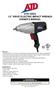 ATD /2 DRIVE ELECTRIC IMPACT WRENCH OWNER S MANUAL