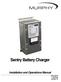 Sentry Battery Charger. Installation and Operations Manual Section 75