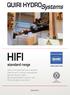 HIFI standard range. Table of contents. HiFi linear actuators. HiFi AERO actuators. HiFi R actuators. Mechanical accessories available on request