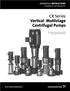 CR Series Vertical Multistage Centrifugal Pumps