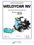 PORTABLE WELDING CARRIAGE WELDYCAR NV SAFETY INSTRUCTION FOR USE AND MAINTENANCE MACHINE N W W W