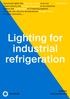 Lighting for industrial refrigeration