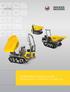 T05 T08 T12 T15 T25. Track dumper t payload. A whole load of value for money. Strong means of transport, for every job.