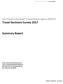 Travel Decisions Survey Summary Report. San Francisco Municipal Transportation Agency (SFMTA)