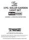 3 PC. SOLAR GARDEN LIGHT SET 92686