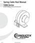 Spring Cable Reel Manual 1400 Series