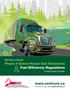 Phase II Green-House Gas Emissions Fuel Efficiency Regulations White Paper on Proposed for Heavy Trucks in Canada