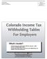 What s Inside? Colorado Department of Revenue Tax Forms, Information and E-Services