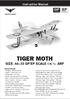 TIGER MOTH SIZE GP/EP SCALE 1:6 ¼ ARF. Instruction Manual. version. version