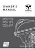 READ THIS MANUAL BEFORE USING THE OUTBOARD MOTOR. KEEP THIS MANUAL IN A SAFE LOCATION FOR FUTURE REFERENCE.