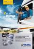 THE NEW PROMOTIVE BATTERIES FOR COMMERCIAL VEHICLES 2009/2010 BATTERY SPECIFICATION AND APPLICATION GUIDE. The new VARTA Power-Trio