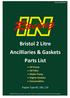 Bristol 2 Litre Ancilliaries & Gaskets Parts List