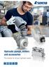 Hydraulic pumps, motors and accessories. The solution for all your hydraulic needs