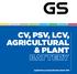 cv, PSV, LcV, AGRIcULTURAL & PLANT
