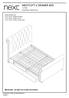 WESTCOTT 4 DRAWER BED Assembly instructions