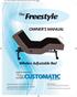 Freestyle OWNER S MANUAL. Wireless Adjustable Bed. The. Exclusively Designed by. Serial Number: Model Number:CM-ABD-A18-WWM-AC-SR