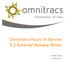 Omnitracs Hours of Service 5.2 External Release Notes. 70-JD071-7 Rev B