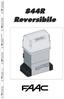 844R Reversibile. 100% kringlooppapier. voor de natuur. para la naturaleza. 100% papel reciclado. 100% Altpapier. papier recyclé 100%