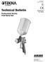 Technical Bulletin. Professional Gravity Feed Spray Gun. TB-1016-E Replaces TB-1016-D. Gun Repair Kit No