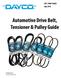 Automotive Drive Belt, Tensioner & Pulley Guide